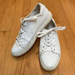 Kenneth Cole White leather Kam sneaker Size 6